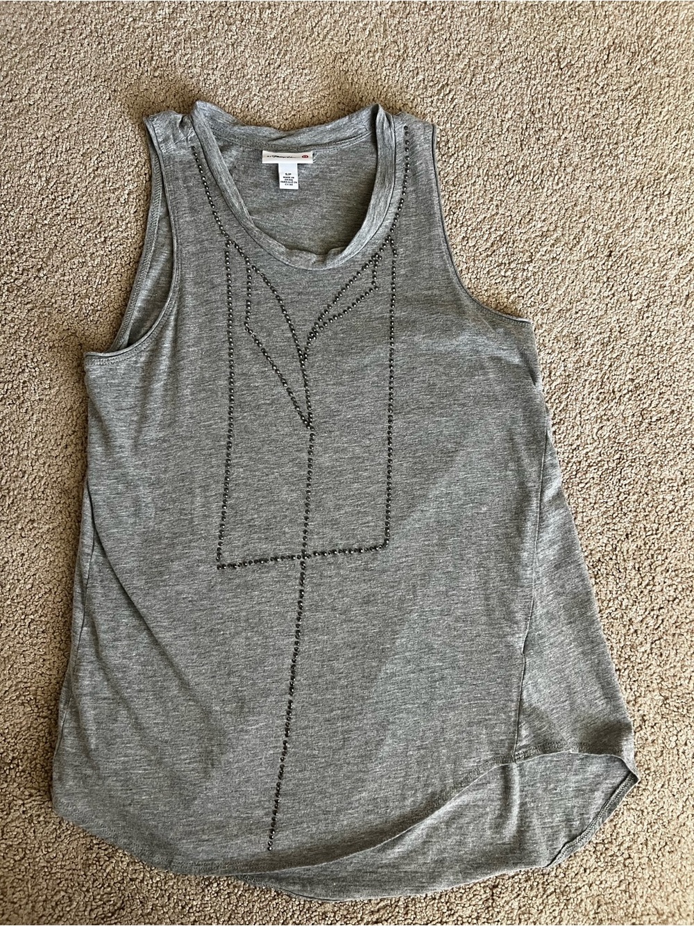 Phillip Lim 3.1 for Target Women's Grey Beaded Sleeveless Tank Top